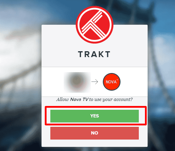 Allow-access-Trakt-nova