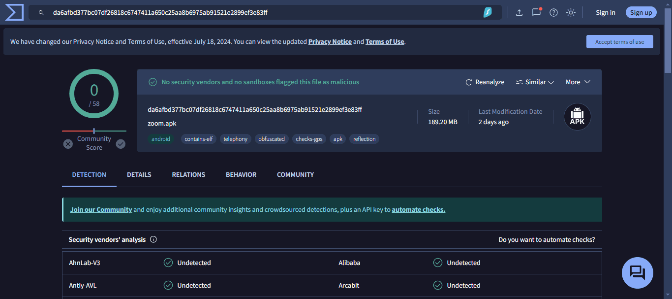 zoom-apk-virustotal