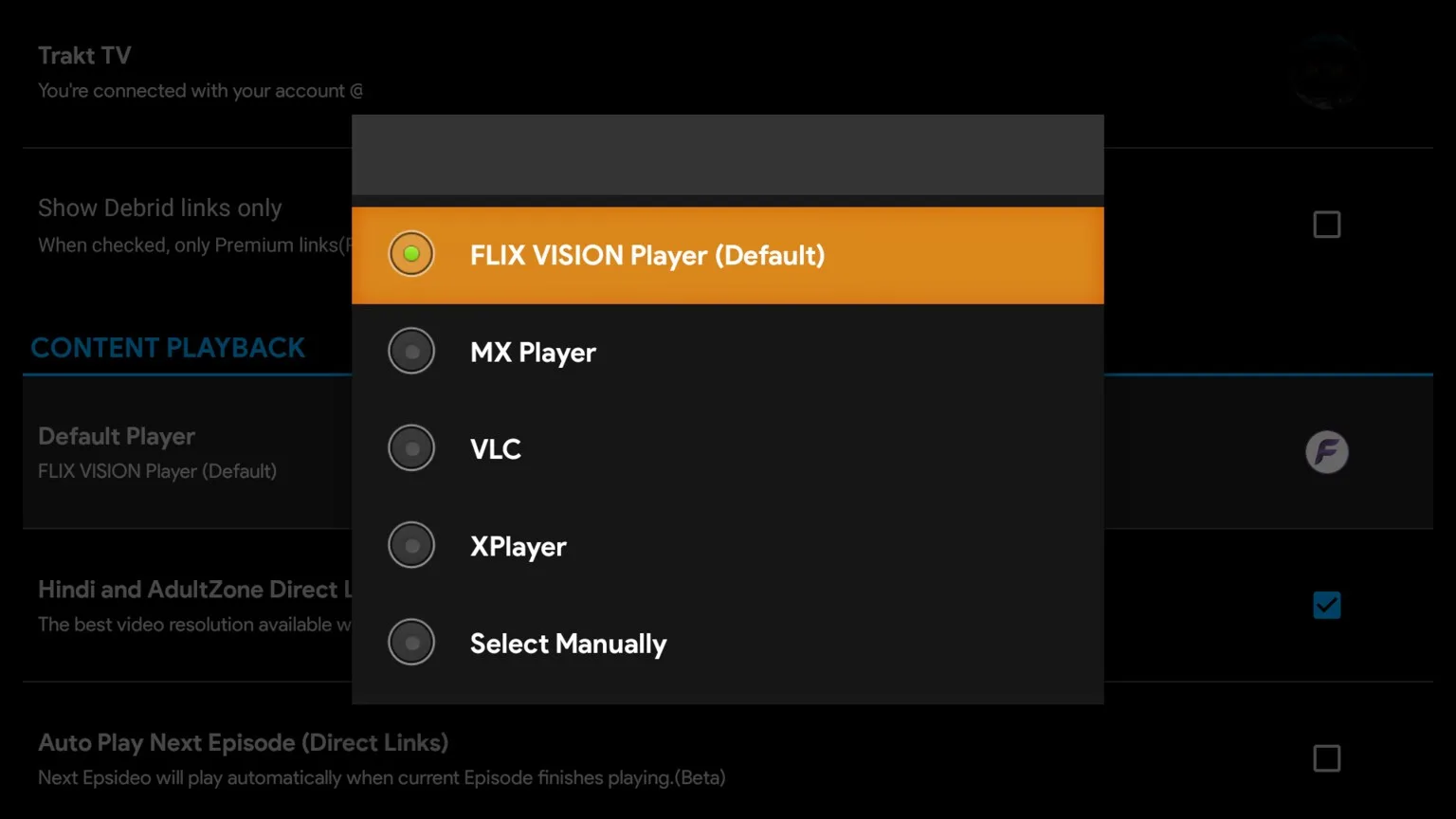 flixvision-change-player