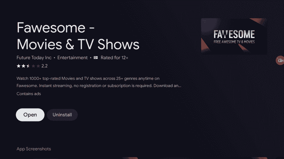 install-fawesome-tv-on-mi-box-google-play