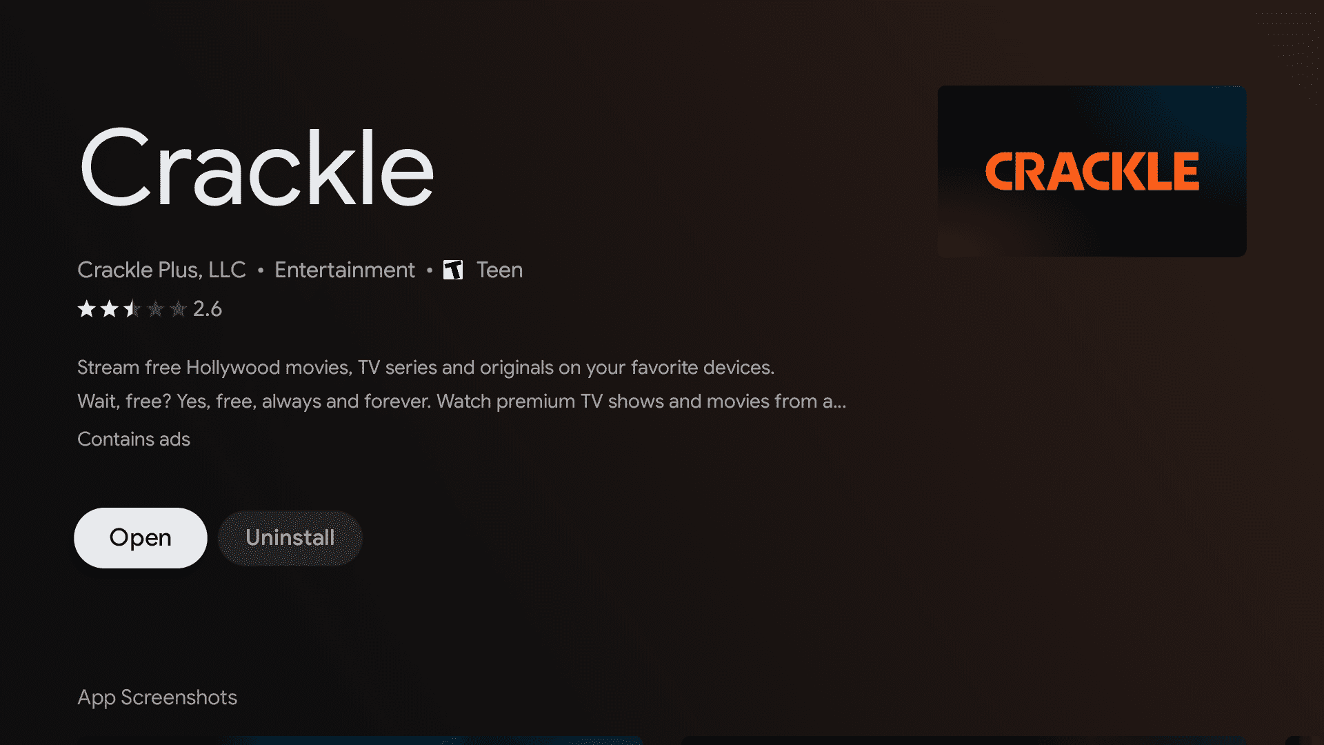 open-crackle-on-android-tv