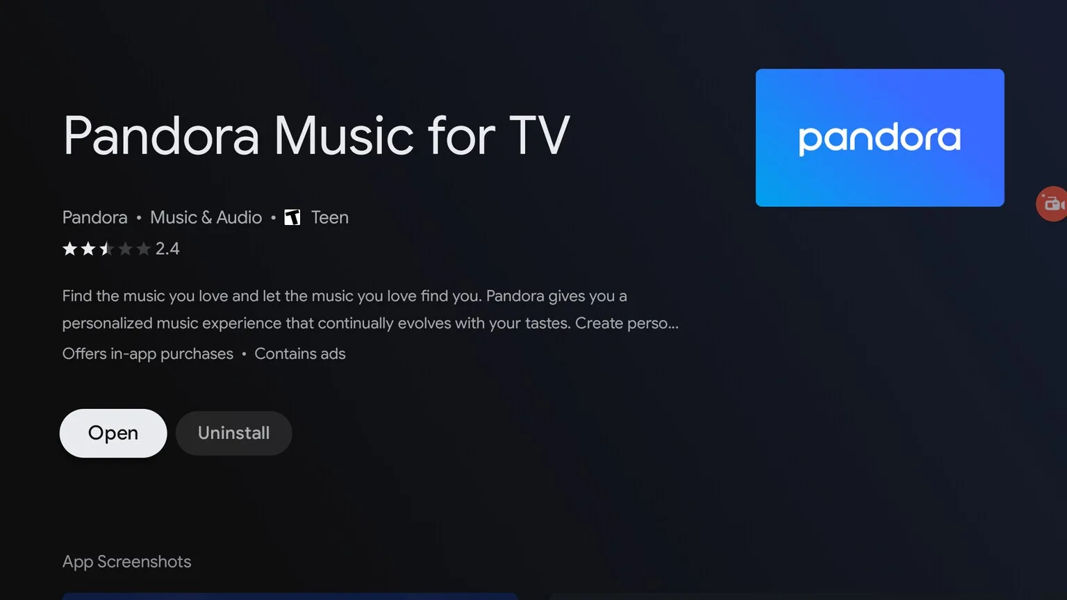 pandora-on-android-tv