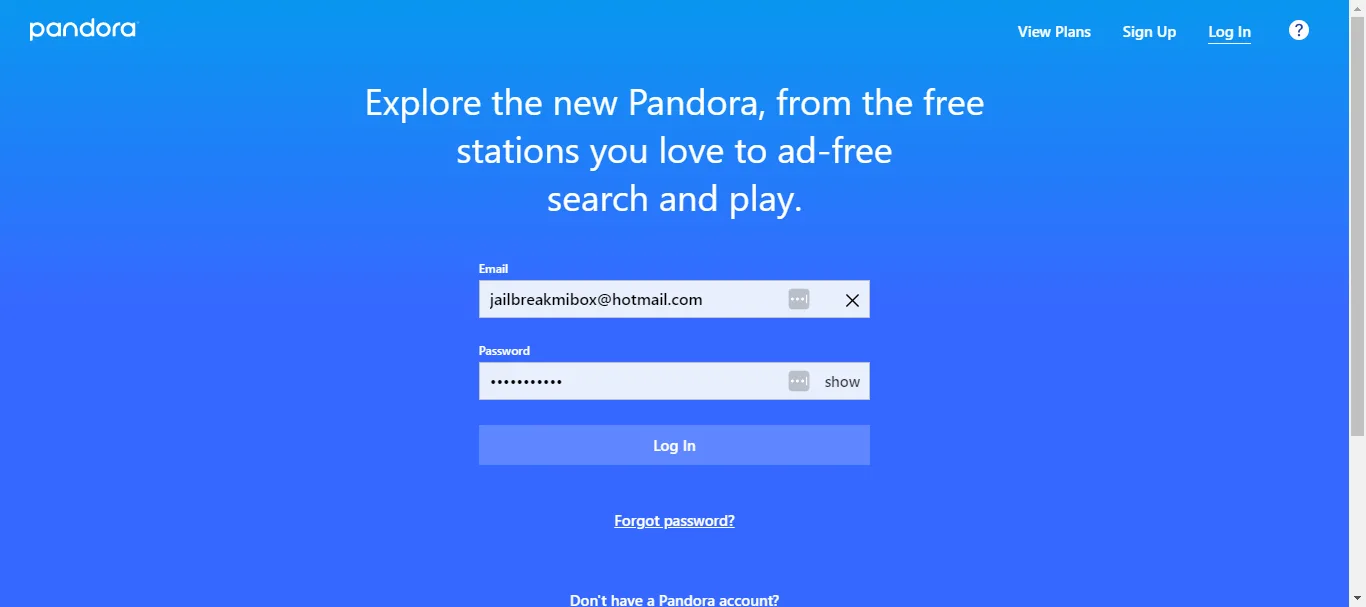 sign-in-pandora