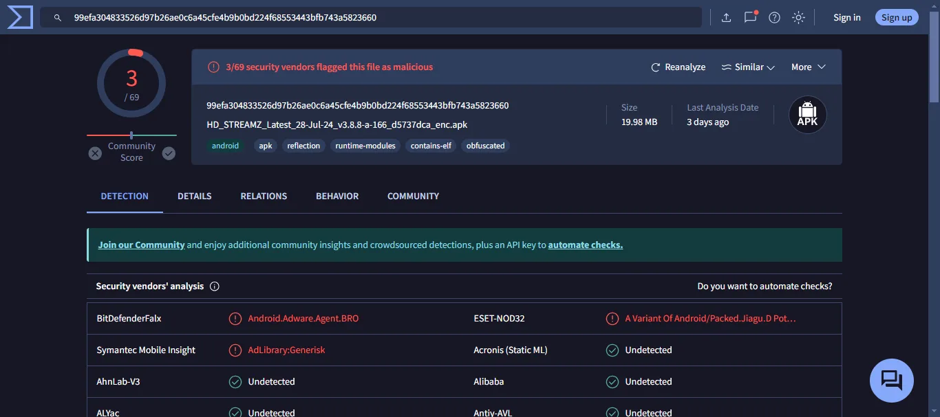 virustotal-hd-streamz-apk